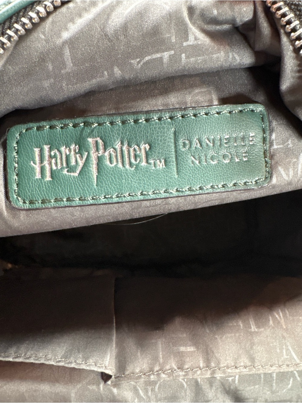 Danielle Nicole Emerald Slytherin Quilted Mini Backpack Plus Extras - Picture 13 of 16
